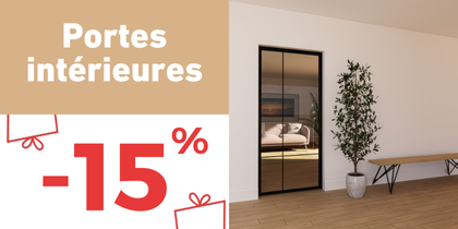 Portes intérieures : -15%